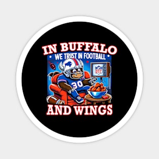 2023 Funny Buffalo Graphic Football Fan Magnet